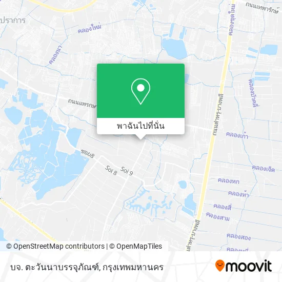 บจ. ตะวันนาบรรจุภัณฑ์ แผนที่