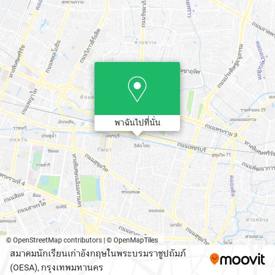 สมาคมนักเรียนเก่าอังกฤษในพระบรมราชูปถัมภ์ (OESA) แผนที่
