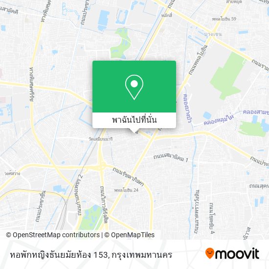 หอพักหญิงธันยมัยห้อง 153 แผนที่