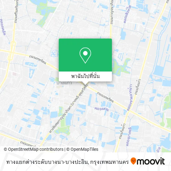 ทางแยกต่างระดับบางนา-บางปะอิน แผนที่