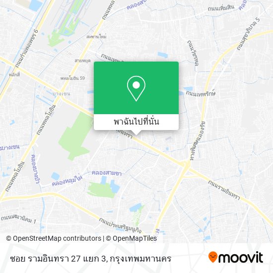 ซอย รามอินทรา 27 แยก 3 แผนที่