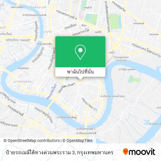 ป้ายรถเมล์ใต้ทางด่วนพระราม 3 แผนที่
