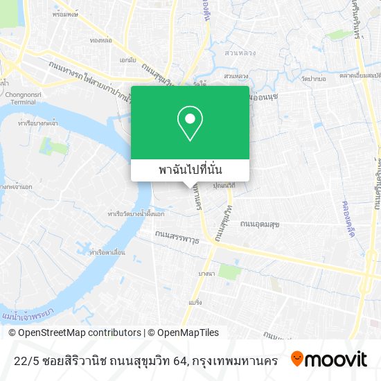 22 / 5 ซอยสิริวานิช ถนนสุขุมวิท 64 แผนที่