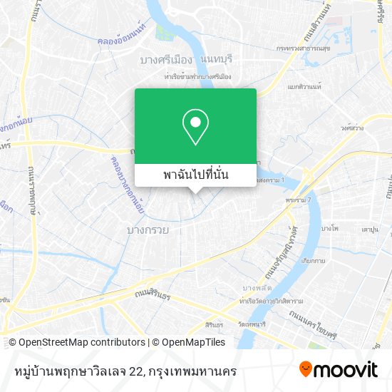 หมู่บ้านพฤกษาวิลเลจ 22 แผนที่