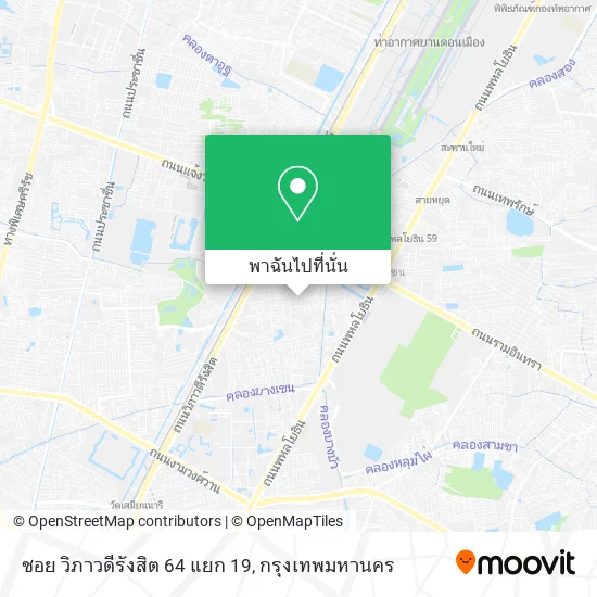 ซอย วิภาวดีรังสิต 64 แยก 19 แผนที่