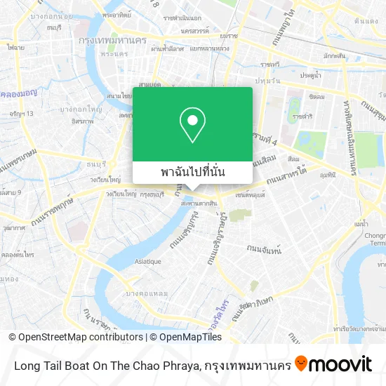 Long Tail Boat On The Chao Phraya แผนที่