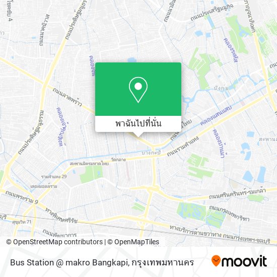 Bus Station @ makro Bangkapi แผนที่