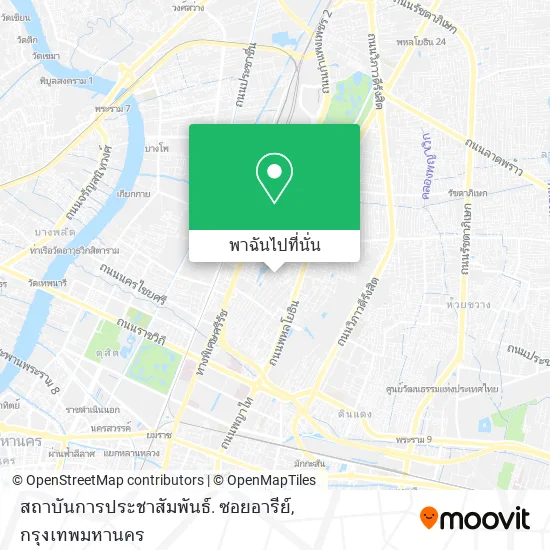 สถาบันการประชาสัมพันธ์.  ซอยอารีย์ แผนที่