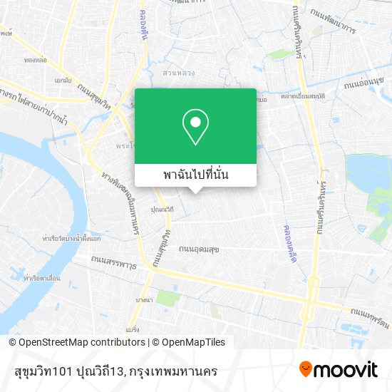 สุขุมวิท101 ปุณวิถี13 แผนที่