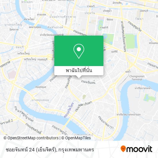 ซอยจันทน์ 24 (เย็นจิตร์) แผนที่
