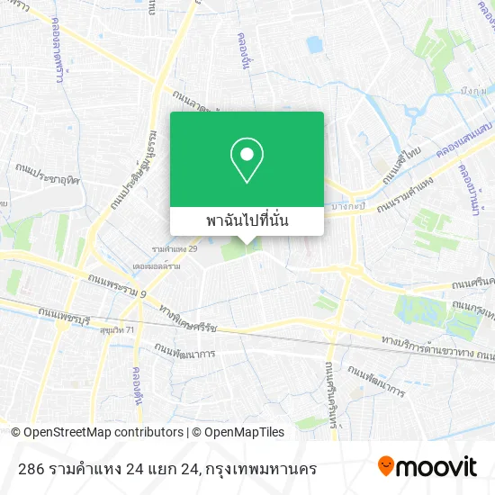 286 รามคำแหง 24 แยก 24 แผนที่
