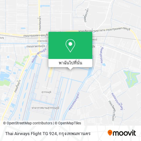 Thai Airways Flight TG 924 แผนที่