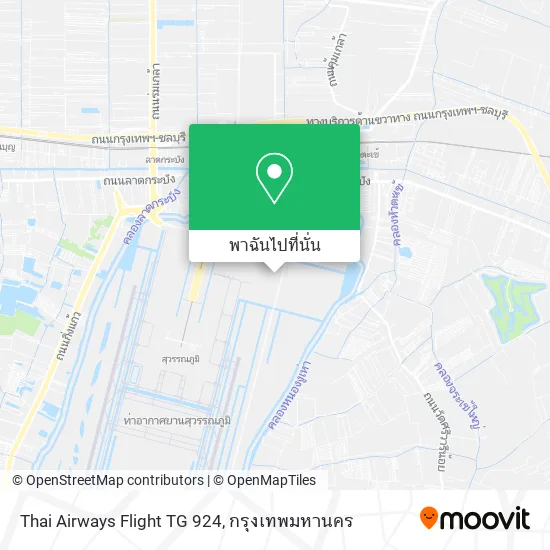 Thai Airways Flight TG 924 แผนที่