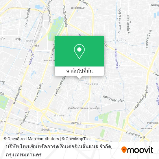 บริษัท ไทยเซ็นทรัลการ์ด อินเตอร์เนชั่นแนล จำกัด แผนที่