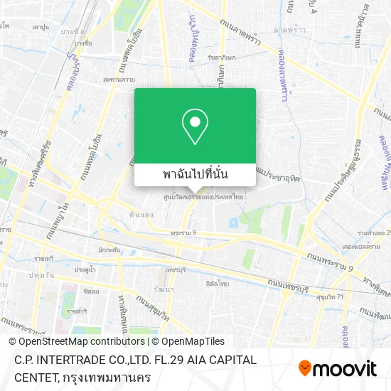 C.P. INTERTRADE CO.,LTD. FL.29 AIA CAPITAL CENTET แผนที่