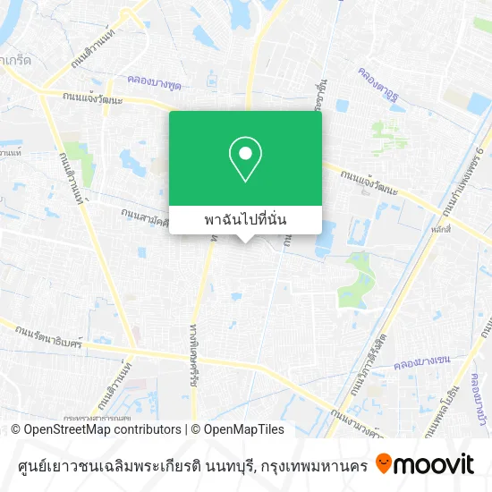 ศูนย์เยาวชนเฉลิมพระเกียรติ นนทบุรี แผนที่
