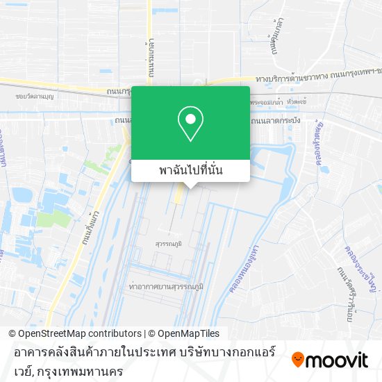 อาคารคลังสินค้าภายในประเทศ บริษัทบางกอกแอร์เวย์ แผนที่