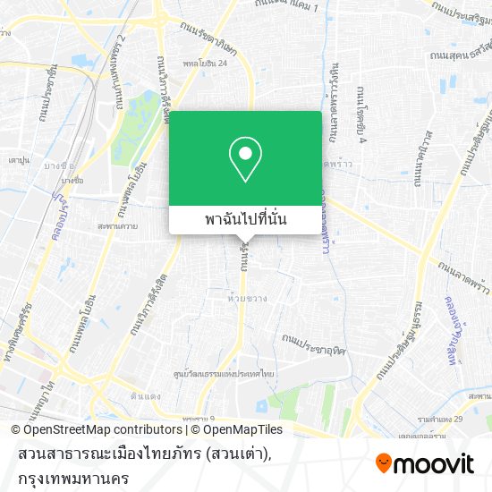 สวนสาธารณะเมืองไทยภัทร (สวนเต่า) แผนที่