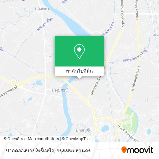 ปากคลองบางโพธิ์เหนือ แผนที่
