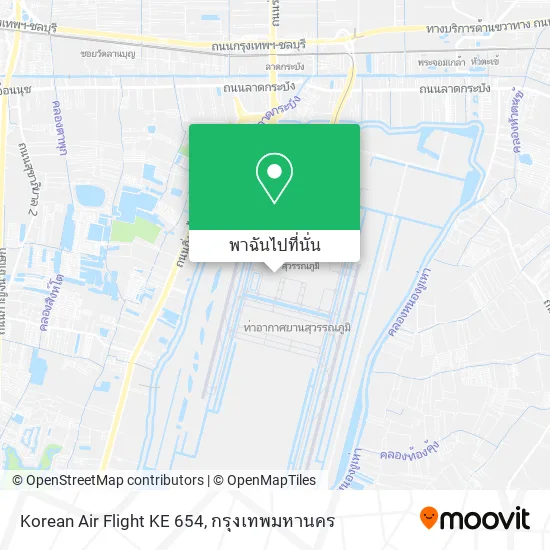 Korean Air Flight KE 654 แผนที่