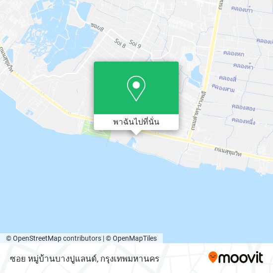 ซอย หมู่บ้านบางปูแลนด์ แผนที่