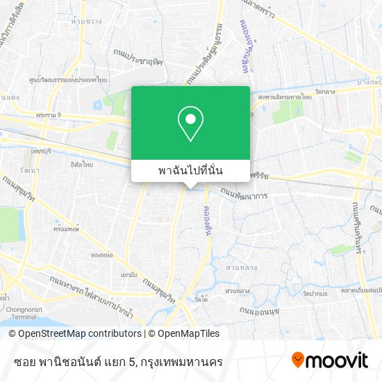 ซอย พานิชอนันต์ แยก 5 แผนที่