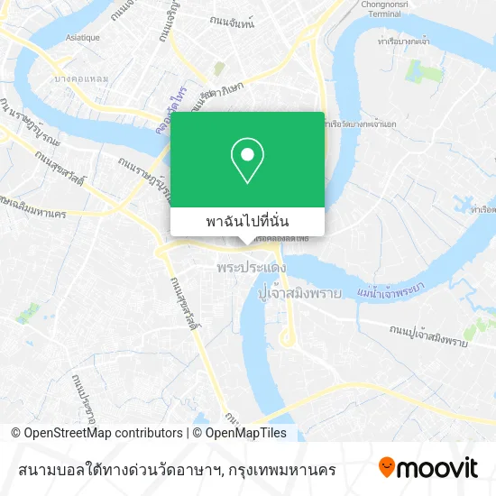 สนามบอลใต้ทางด่วนวัดอาษาฯ แผนที่