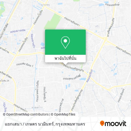 แยกเสนา / เกษตร นวมินทร์ แผนที่