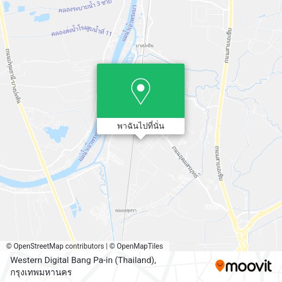 Western Digital Bang Pa-in (Thailand) แผนที่