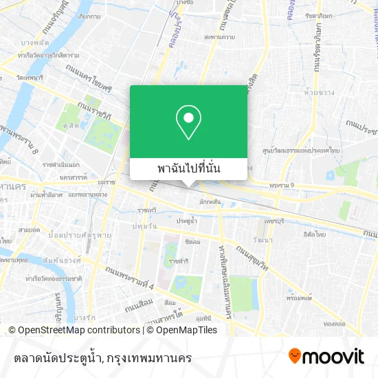 ตลาดนัดประตูน้ำ แผนที่