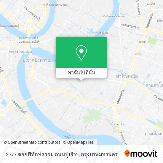 27 / 7 ซอยพิทักษ์ธรรม ถนนปู่เจ้าฯ แผนที่
