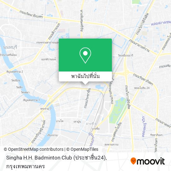 Singha H.H. Badminton Club (ประชาชื่น24) แผนที่