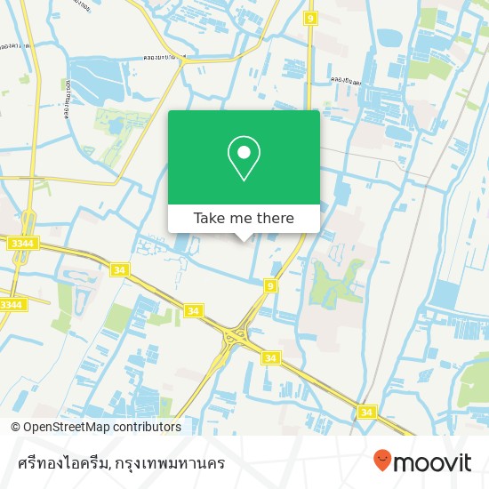 ศรีทองไอครีม, ดอกไม้, ประเวศ 10250 แผนที่