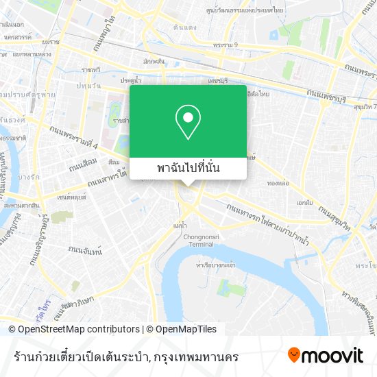 ร้านก๋วยเตี๋ยวเป็ดเต้นระบำ แผนที่