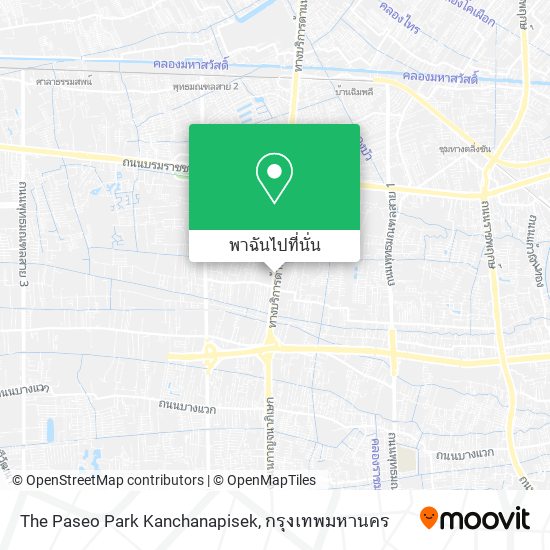 The Paseo Park Kanchanapisek แผนที่