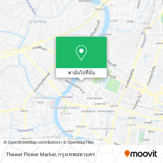 Thewet Flower Market แผนที่