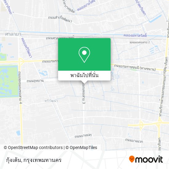 กุ้งเต้น แผนที่