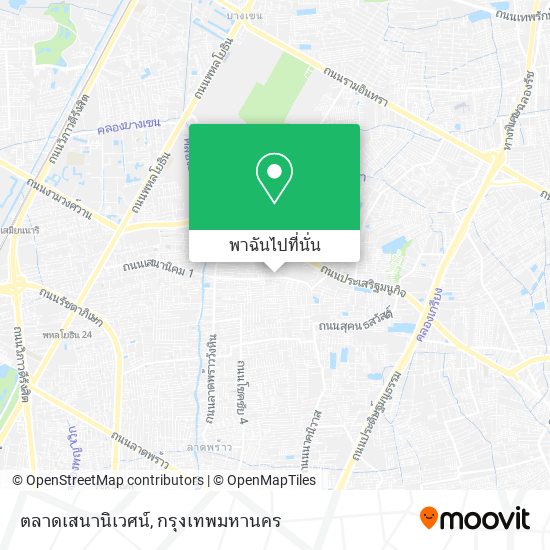 ตลาดเสนานิเวศน์ แผนที่