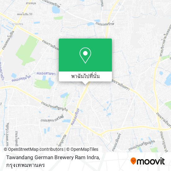 Tawandang German Brewery Ram Indra แผนที่