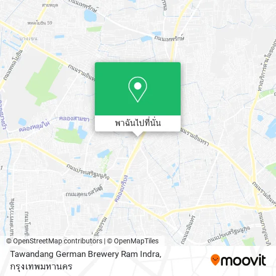 Tawandang German Brewery Ram Indra แผนที่