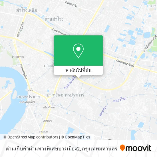 ด่านเก็บค่าผ่านทางพิเศษบางเมือง2 แผนที่