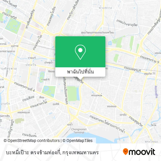 บะหมี่เป๊าะ ตรงข้ามท่องกี่ แผนที่