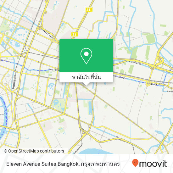 Eleven Avenue Suites Bangkok แผนที่