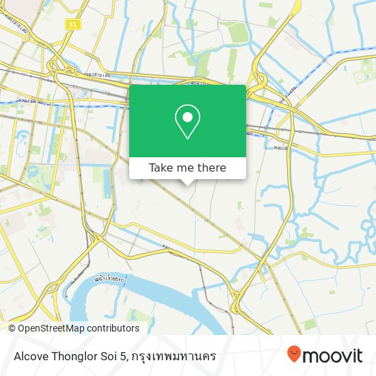 Alcove Thonglor Soi 5 แผนที่