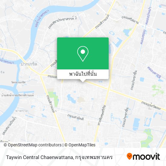 Taywin Central Chaenwattana แผนที่