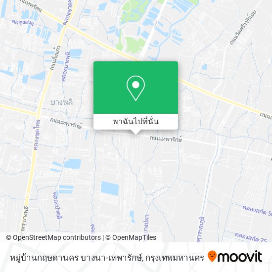 หมู่บ้านกฤษดานคร บางนา-เทพารักษ์ แผนที่