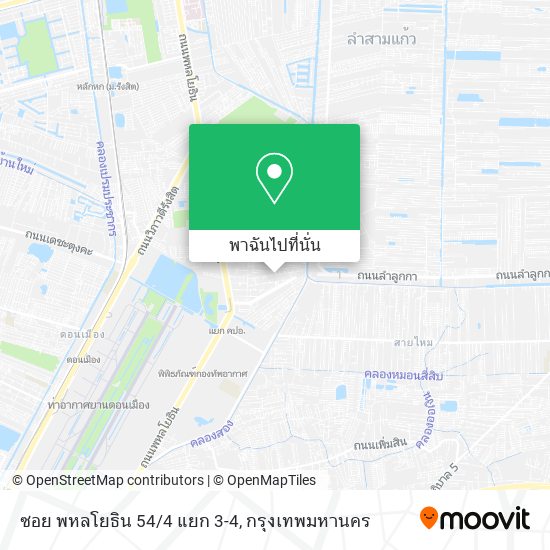 ซอย พหลโยธิน 54/4 แยก 3-4 แผนที่