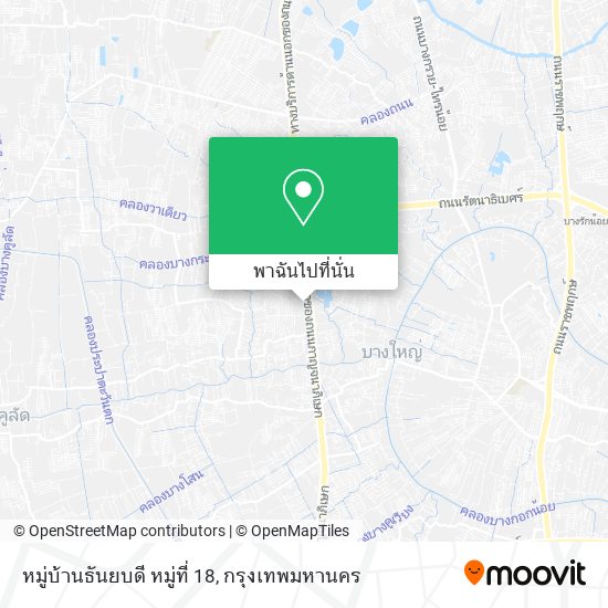 หมู่บ้านธันยบดี หมู่ที่ 18 แผนที่