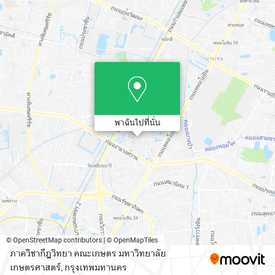 ภาควิชากีฏวิทยา คณะเกษตร มหาวิทยาลัยเกษตรศาสตร์ แผนที่