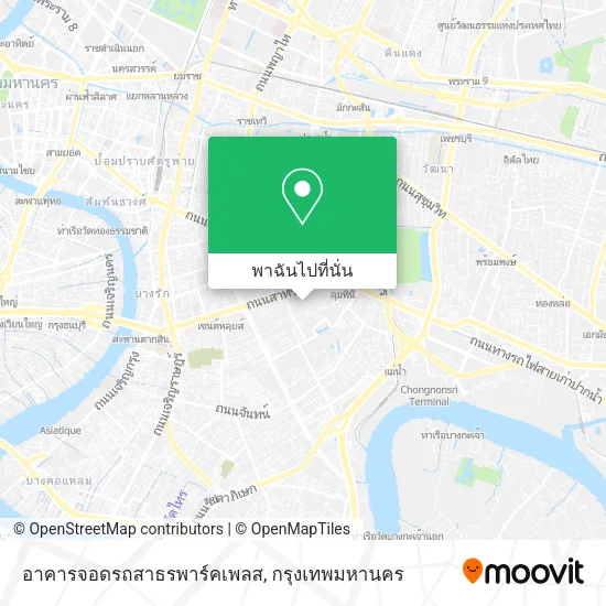 อาคารจอดรถสาธรพาร์คเพลส แผนที่